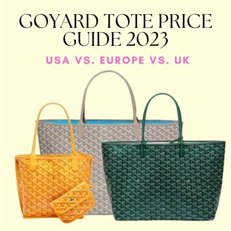 goyard tote mateial|goyard tote bag price 2023.